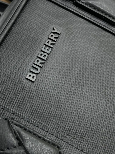 Портфель Burberry A104019 из канвы премиум 36:28:8 см серый фото-8