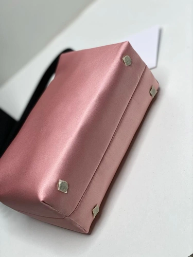 Женская сумка-клатч Alexandеr wang тканевая розовая 17/10/6 см фото-6