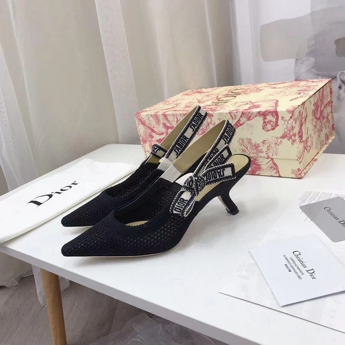 Туфли-босоножки женские Christian Dior черные коллекция 2021-2022 A74473 фото-7