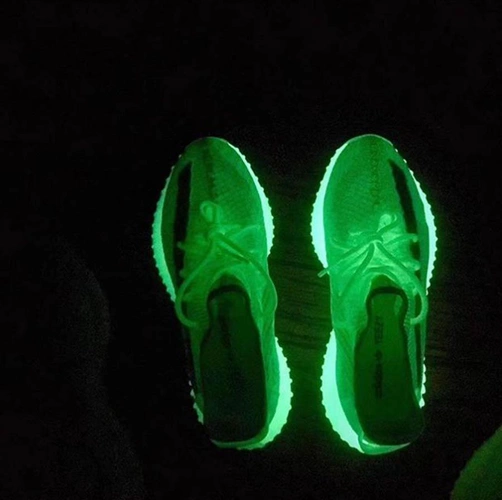 Кроссовки Adidas Yeezy Boost 350 V2 Glow In Dark Green фото-4