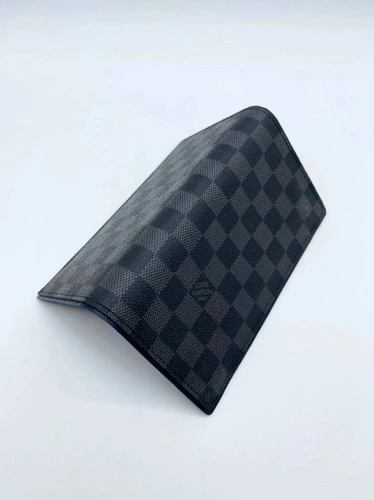 Бумажник Louis Vuitton Brazza A104062 серый / внутри синий 19:10 см фото-3