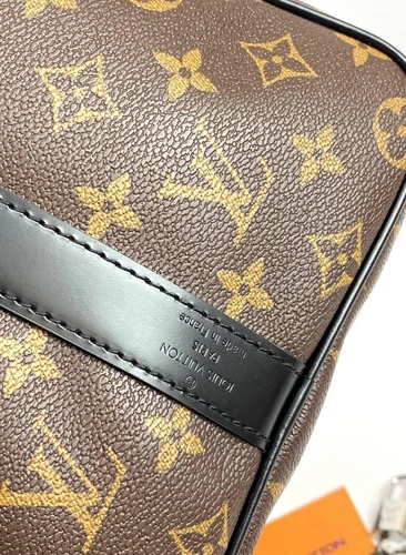 Дорожная сумка Louis Vuitton Keepall коричневая 45/20/25 фото-7