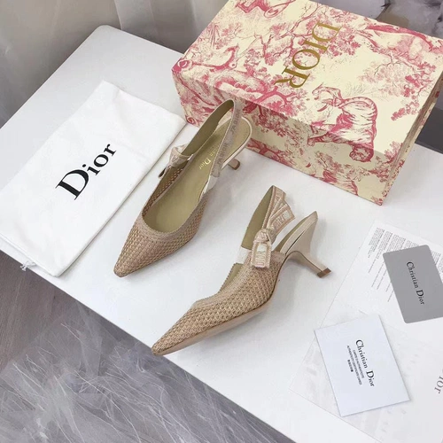 Туфли-босоножки женские Christian Dior бежевые коллекция 2021-2022 фото-6