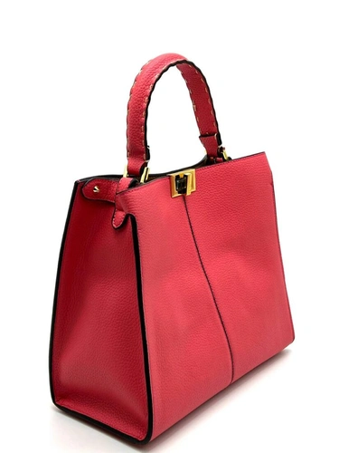 Женская сумка Fendi A107247 коралловая 32×28 см фото-7