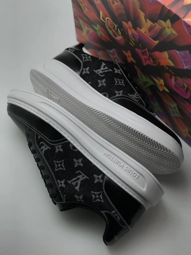 Мужские кроссовки Louis Vuitton черные премиум-люкс коллекция 2021-2022 A79952 фото-2