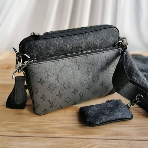Мужская сумка Louis Vuitton A104272 черная 24/18 см фото-4
