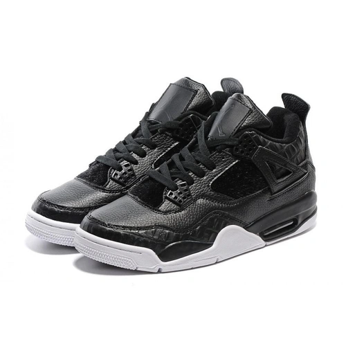 Кроссовки Nike Air Jordan 4 Retro Black/White фото-2