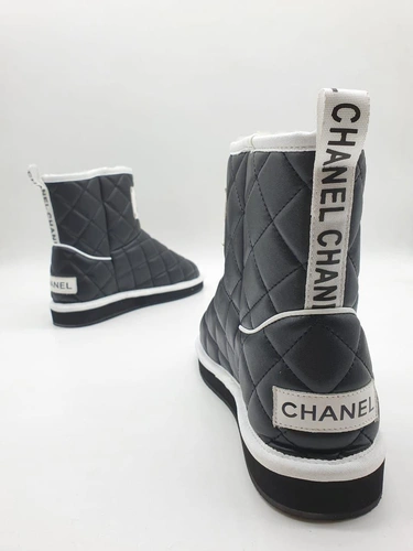 Угги женские Chanel черные коллекция 2021-2022 A60516 фото-3