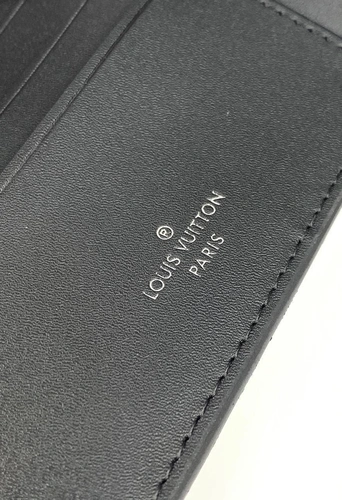 Бумажник Louis Vuitton Multiple из зернистой кожи чёрный качество премиум-люкс 11,5/9/1,5 см фото-4