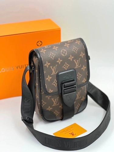 Мужская сумка Louis Vuitton A104286 премиум 21/16 см коричневая