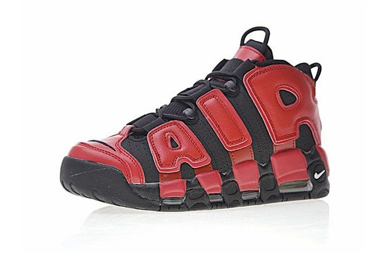 Кроссовки Nike Air More Uptempo Black Red фото-3