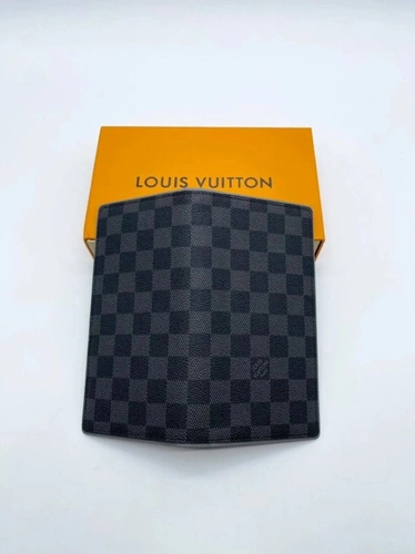 Бумажник Louis Vuitton Brazza A104078 серый / внутри серый 19:10 см фото-5