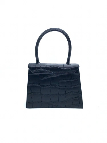 Женская кожаная сумка Jacquemus черная фото-2