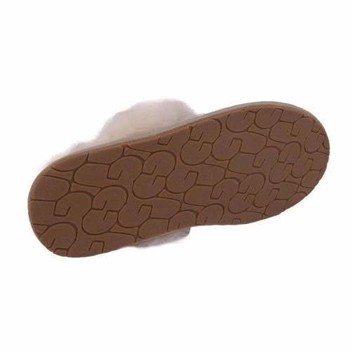 Угги тапочки женские UGG Slippers Scuffette II Sand фото-5