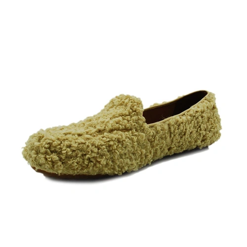 Угги женские мокасины UGG Hailey Fluff Loafers Sand фото-3
