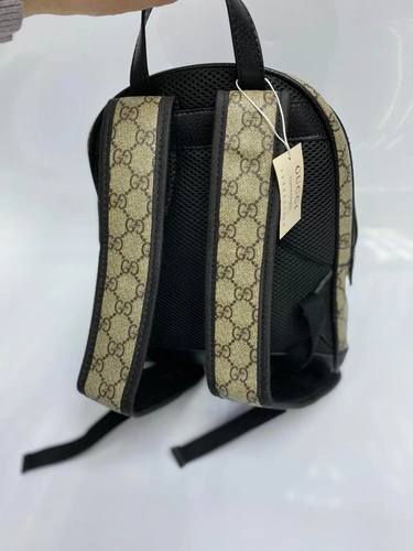 Женский рюкзак Gucci из канвы с рисунком 30/24/10 см фото-5