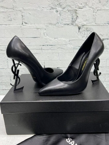 Туфли-лодочки Yves Saint Laurent Opyum A106026 Leather Black фото-4