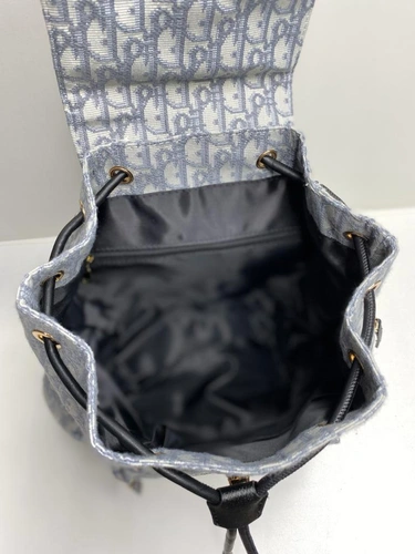 Рюкзак Christian Dior тканевый с рисунком-монограммой 25/30/13 см фото-2