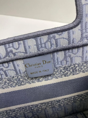 Женская сумка-шоппер Dior тканевая с рисунком-монограммой 27/19/10 см A83250 фото-2