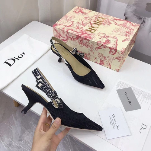 Туфли-босоножки женские Christian Dior черные коллекция 2021-2022 A74473 фото-9