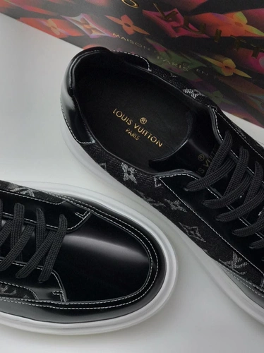 Мужские кроссовки Louis Vuitton черные премиум-люкс коллекция 2021-2022 A79952 фото-7