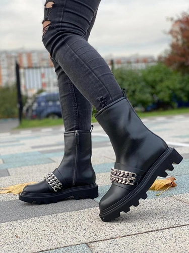 Ботинки женские Givenchy черные A54933 фото-4