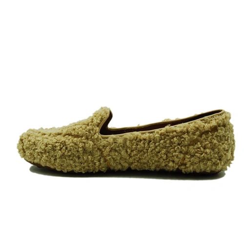 Угги женские мокасины UGG Hailey Fluff Loafers Sand фото-4