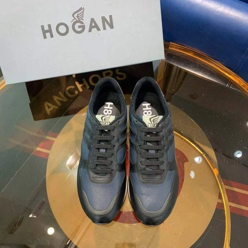 Мужские кроссовки Hogan черно-синие коллекция 2021-2022 фото-6