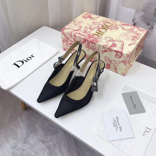 Туфли-босоножки женские Christian Dior черные коллекция 2021-2022 A74473