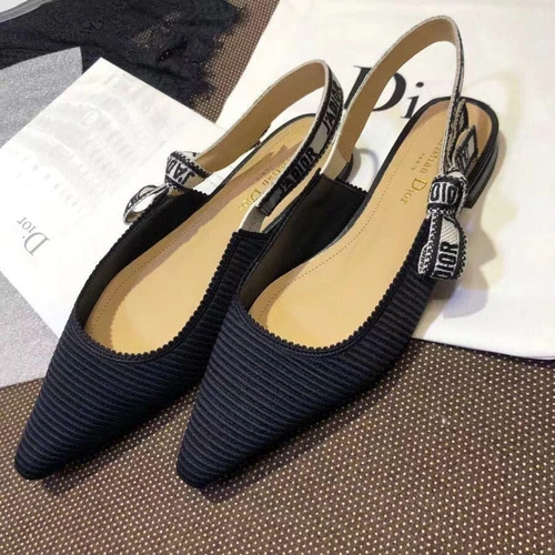 Туфли-босоножки женские Christian Dior черные коллекция лето 2021 A81414