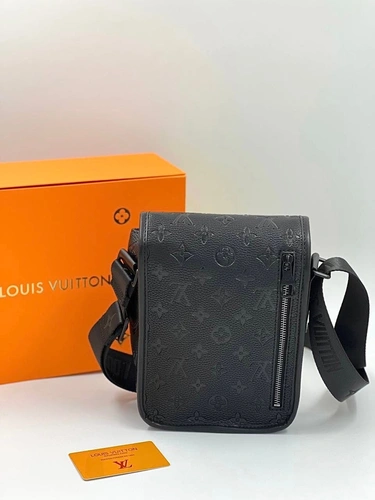 Мужская сумка Louis Vuitton A104281 премиум 21/16 см черная фото-3