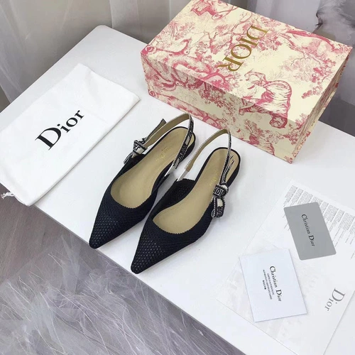 Туфли-босоножки женские Christian Dior черные коллекция лето 2021 A76254