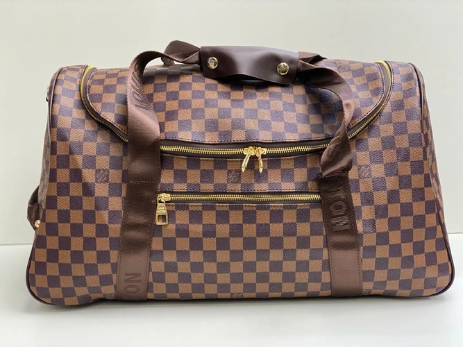 Дорожная сумка Louis Vuitton из канвы коричневая 53/28/15 см A83675