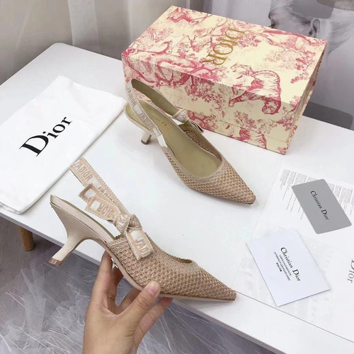 Туфли-босоножки женские Christian Dior бежевые коллекция 2021-2022 фото-3
