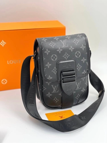 Мужская сумка Louis Vuitton A104292 премиум 21/16 см черная