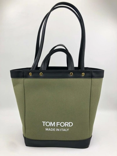 Женская сумка-тоут Tom Ford светло-зеленая 32/31/28 см фото-3