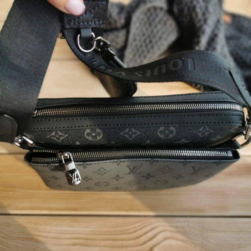 Мужская сумка Louis Vuitton A104272 черная 24/18 см фото-6