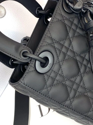Женская кожаная сумка Dior черная премиум-люкс 17/20/9 A59976 фото-6