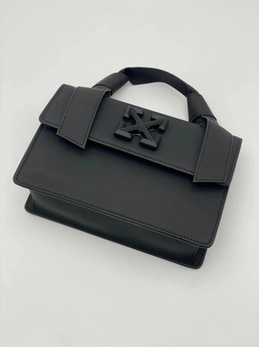 Женская кожаная сумка Off White черная 21/15 коллекция 2021-2022 A66152 фото-3