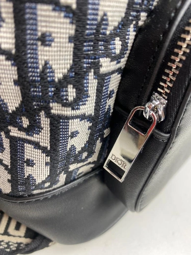 Сумка-рюкзак Christian Dior из текстиля с рисунком-монограммой 21/26/14 см фото-2