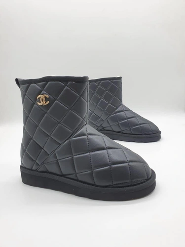 Угги женские Chanel черные коллекция 2021-2022 A60680