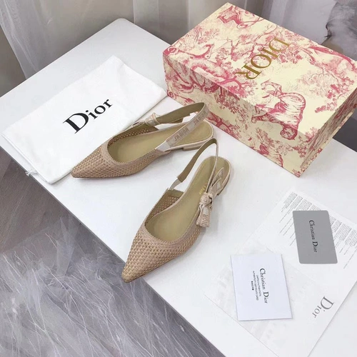 Туфли-босоножки женские Christian Dior бежевые коллекция лето 2021 A76239