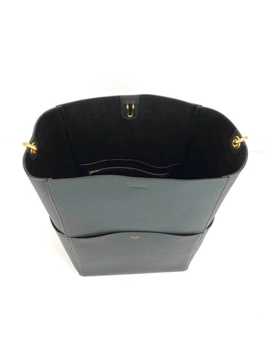 Сумка Celine Sangle Bucket Bag in Soft Grained Calfskin черная 33/23/17 фото-2