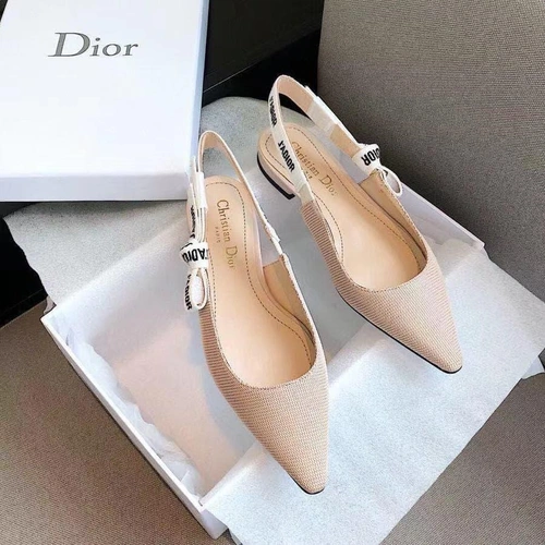 Туфли-босоножки женские Christian Dior бежевые коллекция лето 2021 A81428
