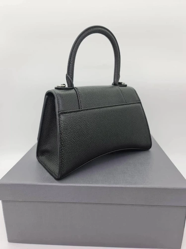 Женская кожаная сумка Balenciaga черная 24/14/10 коллекция 2021-2022 A66682 фото-4