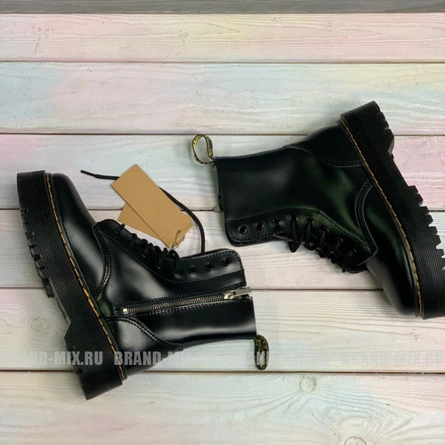Мартинсы ботинки Dr Martens 1460 Jadon Smooth чёрные фото-4