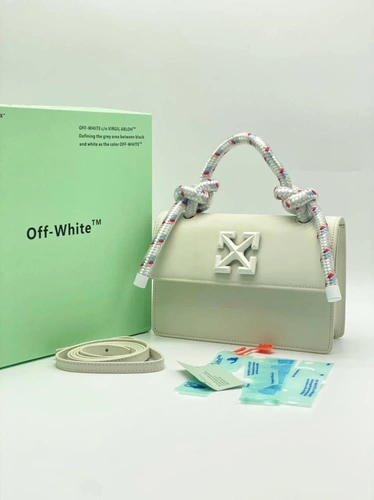Женская кожаная сумка Off White белая 21/15 коллекция 2021-2022 A66450 фото-5