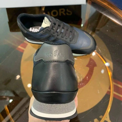 Мужские кроссовки Hogan черно-синие коллекция 2021-2022 фото-5