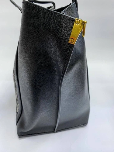 Женская сумка-шоппер Dior Oblique комбинированная 30/29/18 фото-4