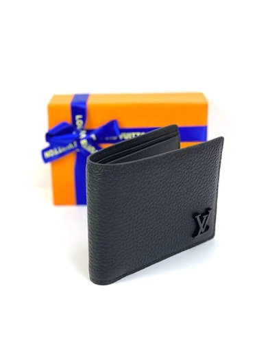 Бумажник Louis Vuitton Multiple из зернистой кожи чёрный качество премиум-люкс 11,5/9/1,5 см фото-7